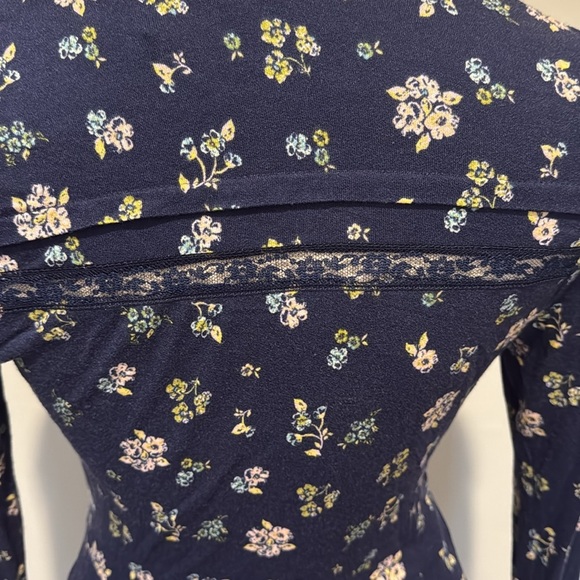 NWT!! Free People - Good Days Mini Dress - Blue Floral - Size XS - Picture 8 of 11